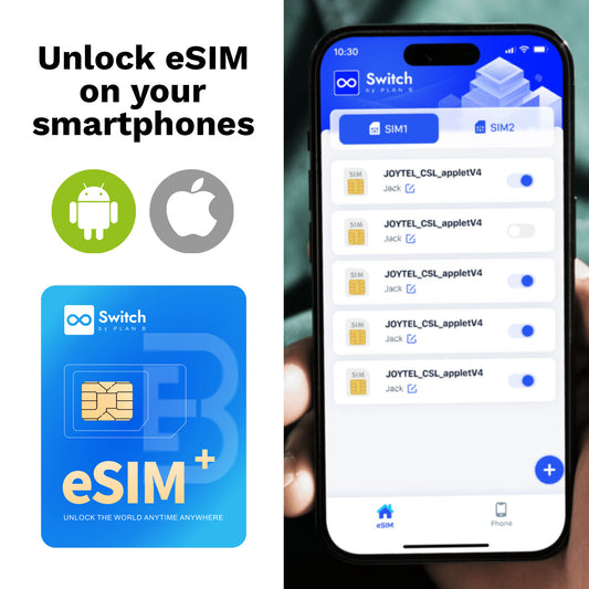 Switch eSIM Card Max (Android & IOS)